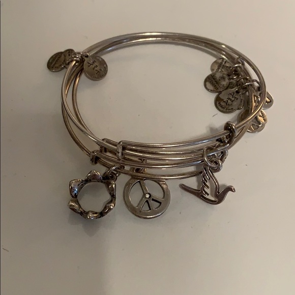 Alex and Ani Jewelry - Set of 3 silver Alex and Ani bracelets